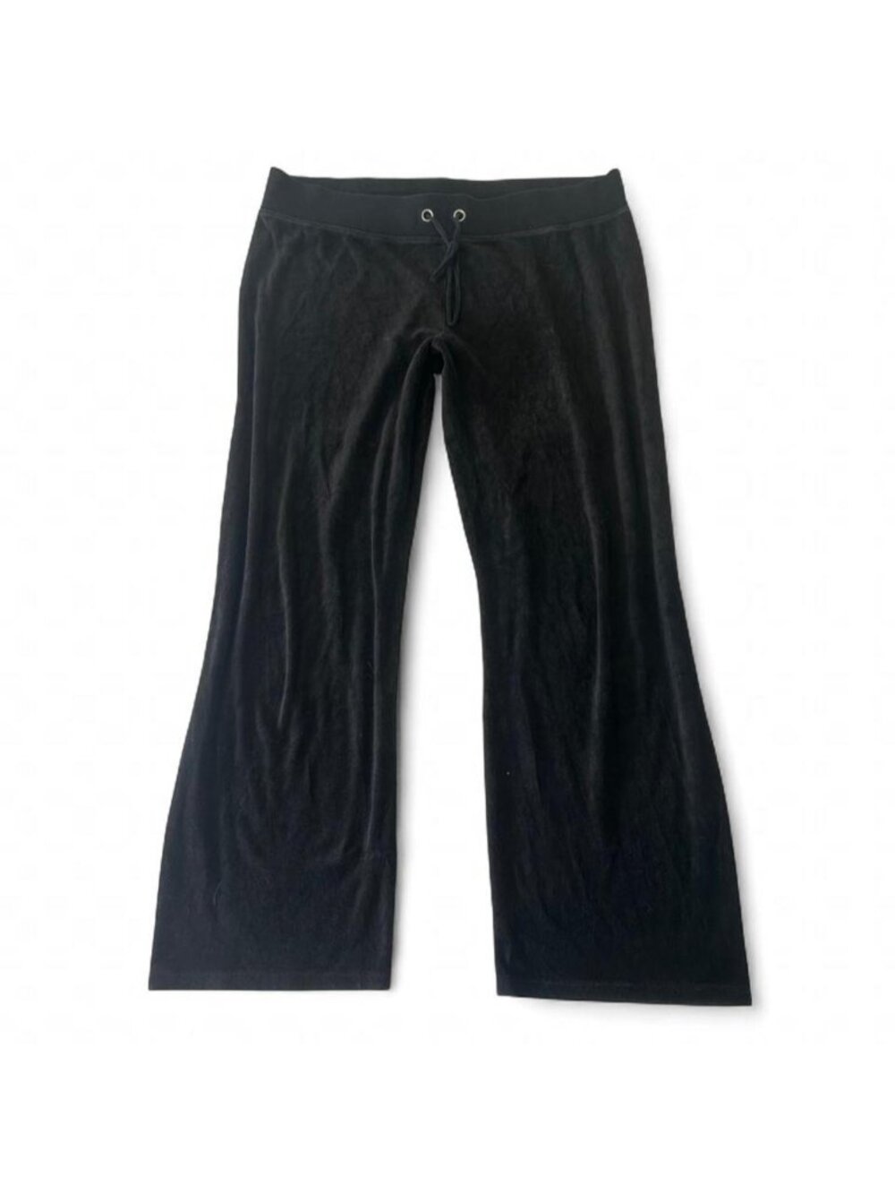Black Y2K juicy couture lowrise flare tracksuit pants